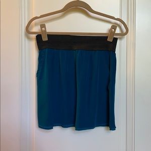 Silk mini skirt